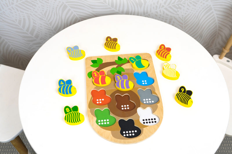 Wooden Puzzle - 123 Bee