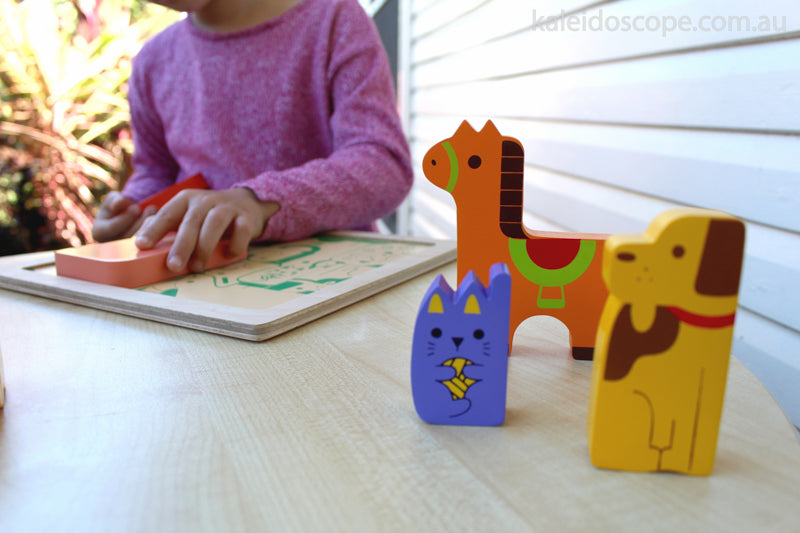 Wooden Puzzle - Chunky Farm Animals