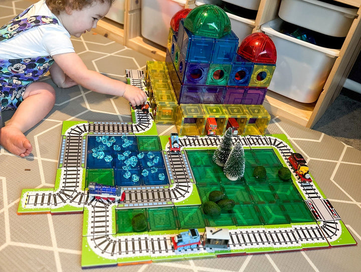 Magnetic Tile Toppers - Train Pack