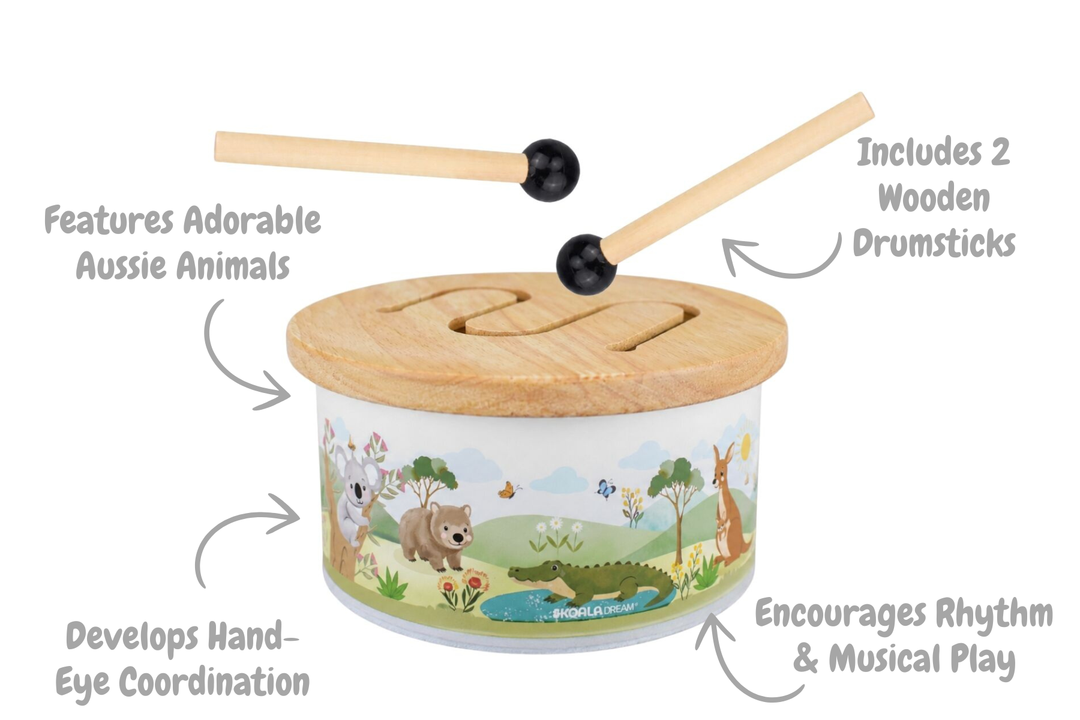 Bush Buddies - Aussie Wooden Drum