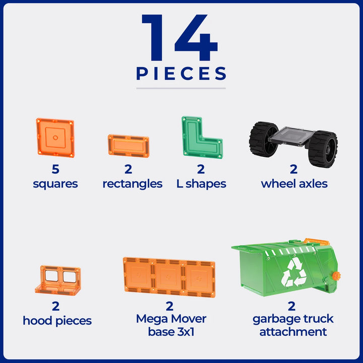 TileTek - 14 Piece Mega Recycling Truck
