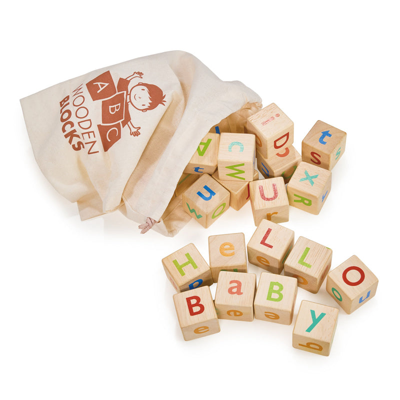 Stacking Blocks in Bag | Alphabet Spelling