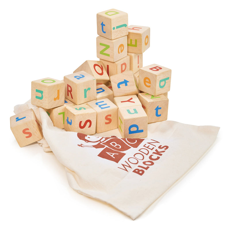 Stacking Blocks in Bag | Alphabet Spelling