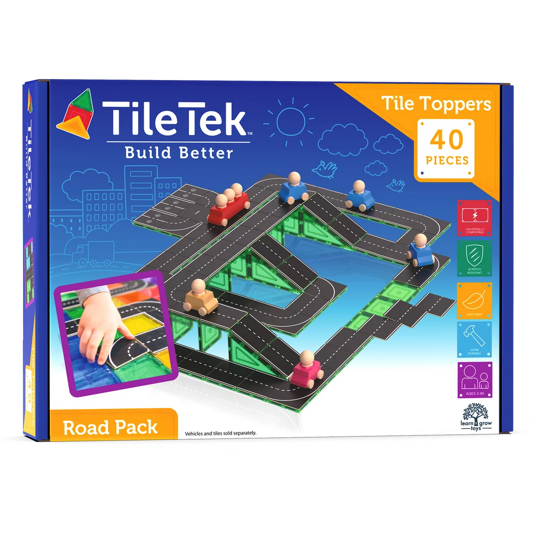 TileTek - 40 Piece Tile Topper - Road Pack
