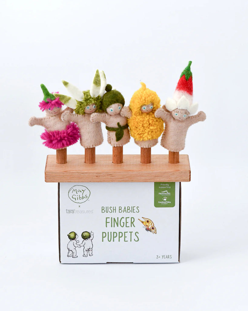 Finger Puppet Set May Gibbs Bush Babies Colourful Learning Toy Store