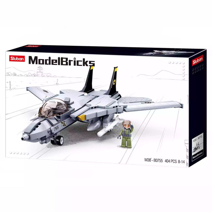 Model Bricks F14 Fighter 404 Pcs