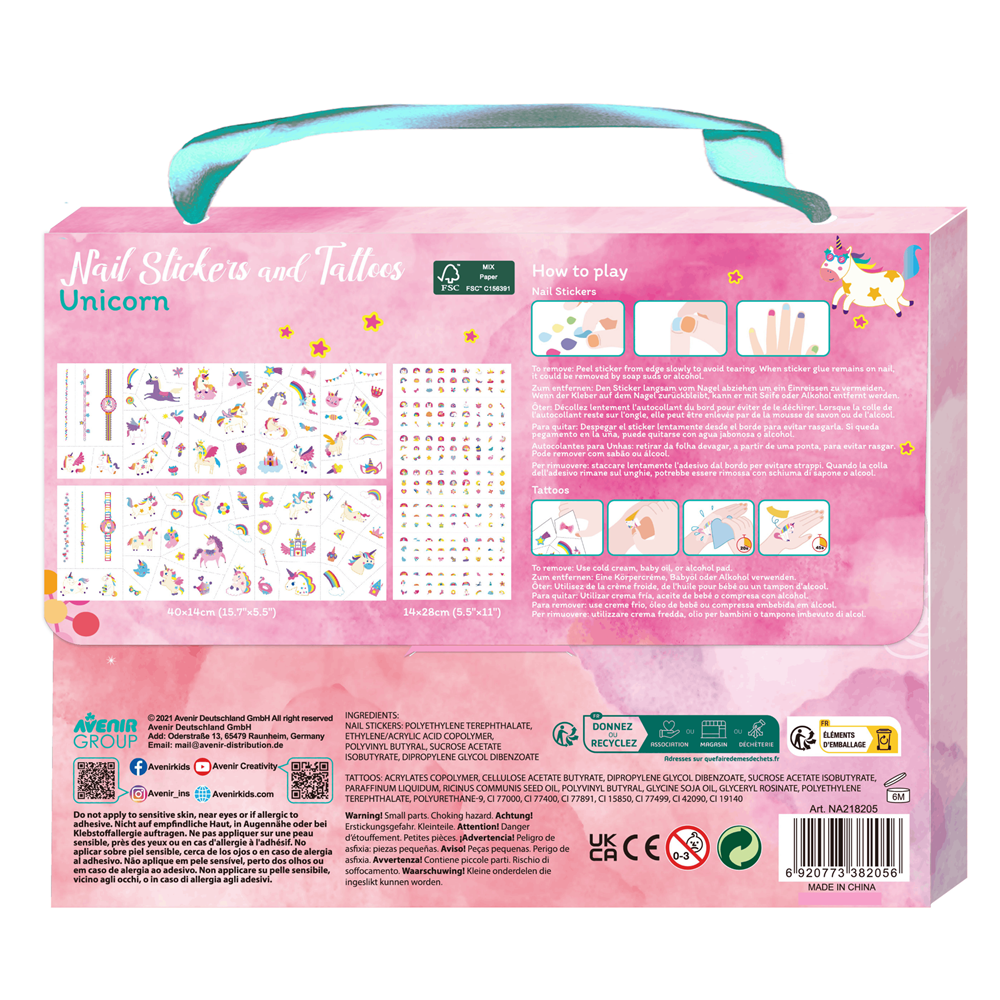 Nail Stickers & Tattoos - Unicorn
