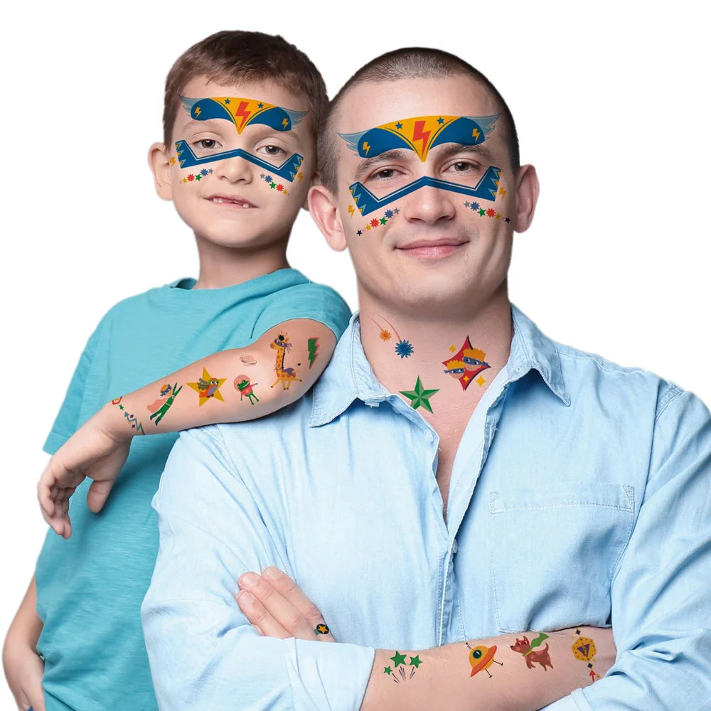 Face Stickers and Tattoos - Superheroes