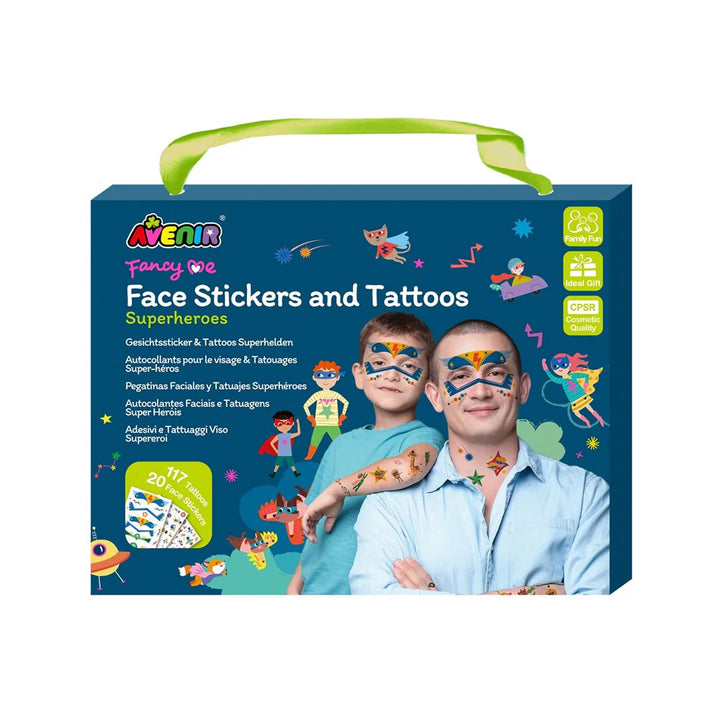 Face Stickers and Tattoos - Superheroes