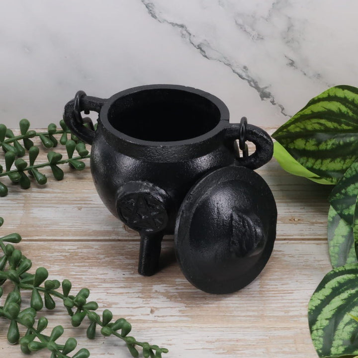 Cast Iron Pentacle Cauldron - Extra Small