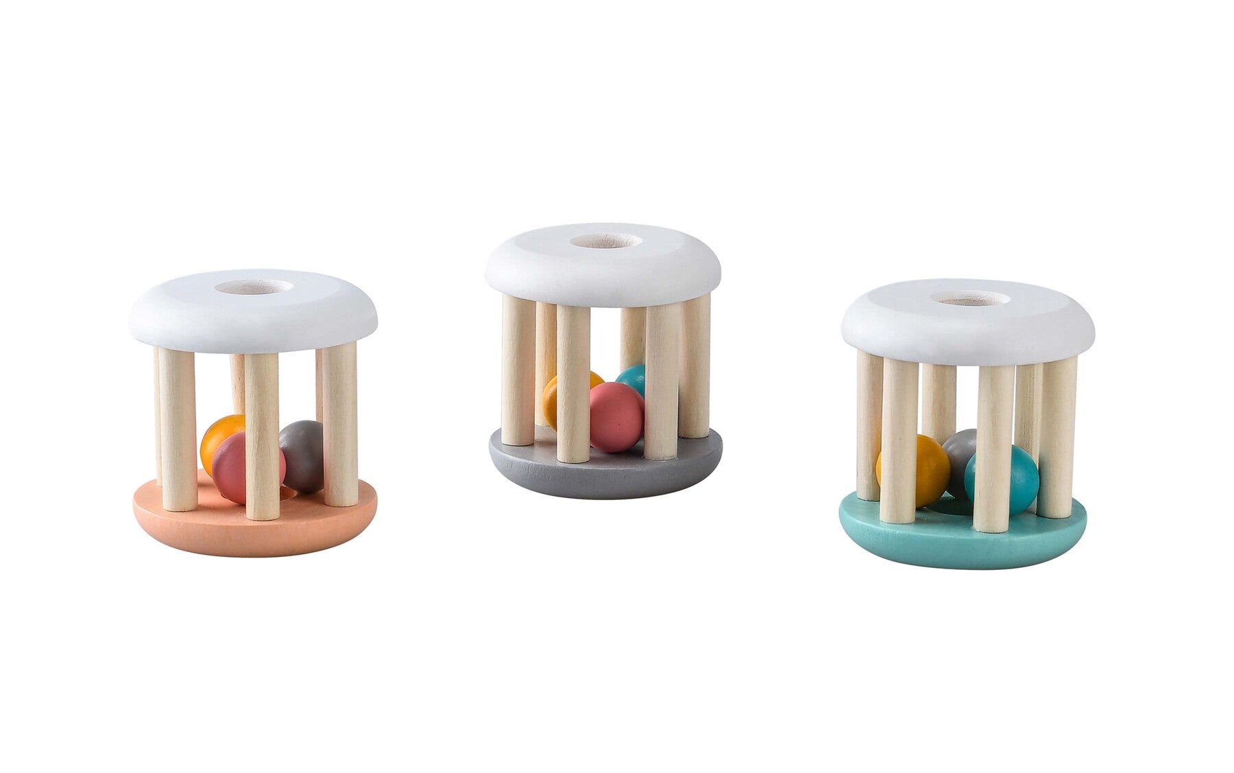 Calm Rattled Calm & Breezy Wooden Rattle – Colourful Learning Toy Store