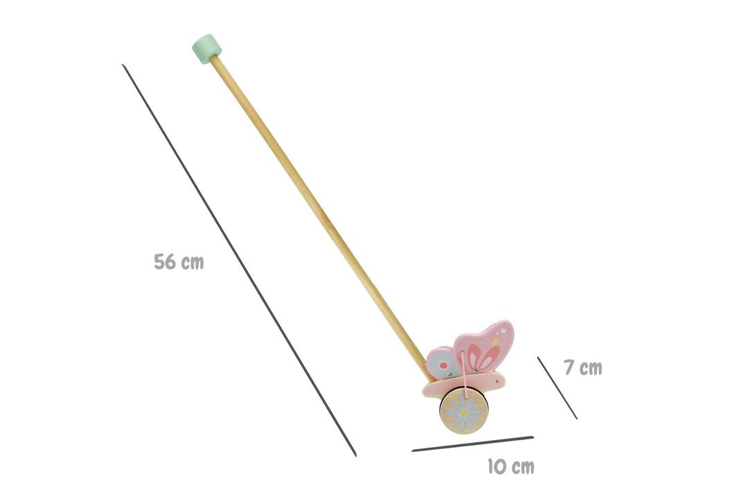 Wooden Push Along | Butterfly