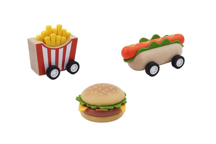 Wooden Pull Back - Fast Food