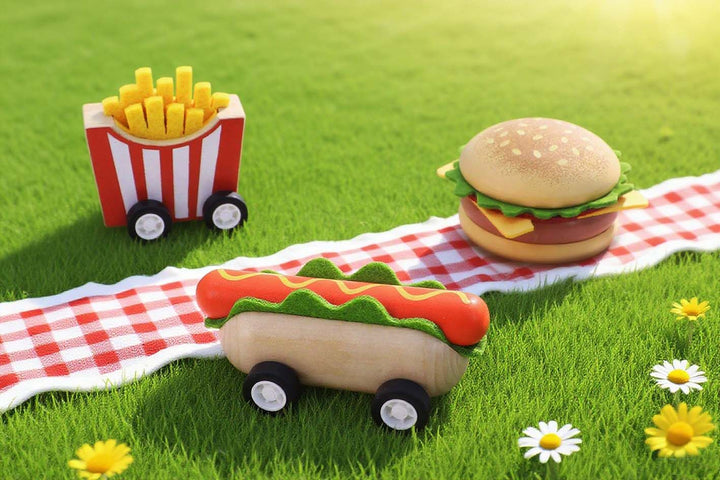 Wooden Pull Back - Fast Food