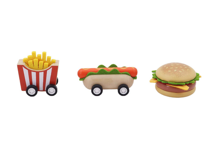 Wooden Pull Back - Fast Food