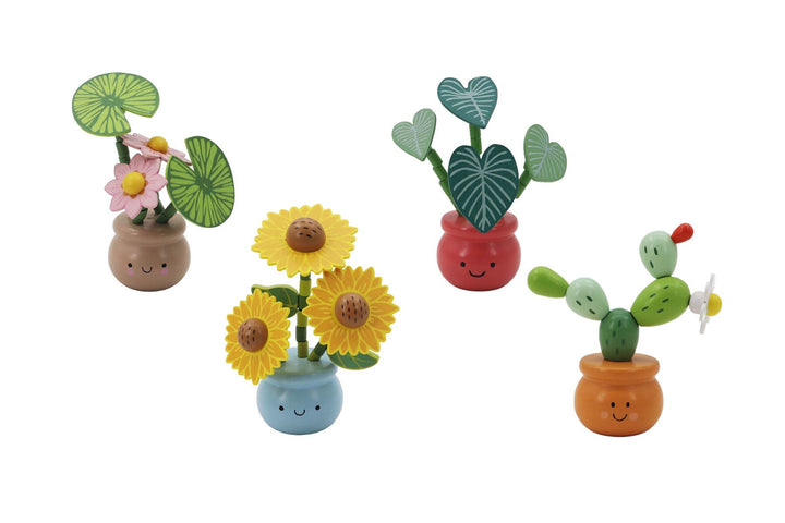 Wooden Dancing Flowerpot
