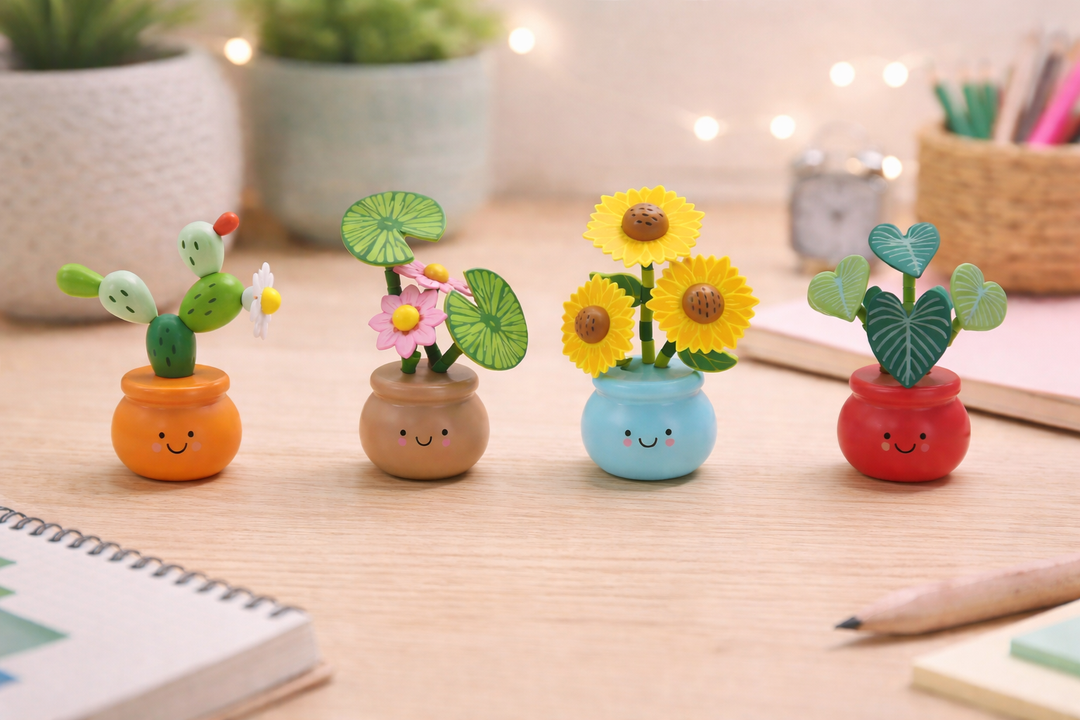 Wooden Dancing Flowerpot