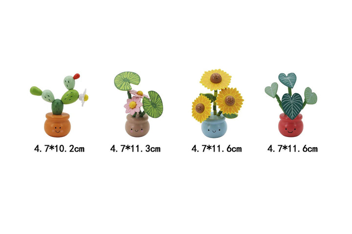 Wooden Dancing Flowerpot