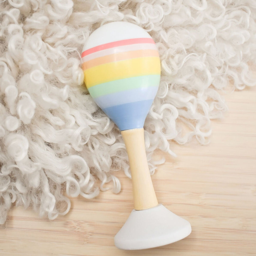 Wooden Maraca | Sweet Rainbow