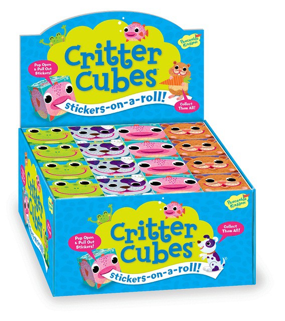 Critter Cubes - Stickers on a Roll