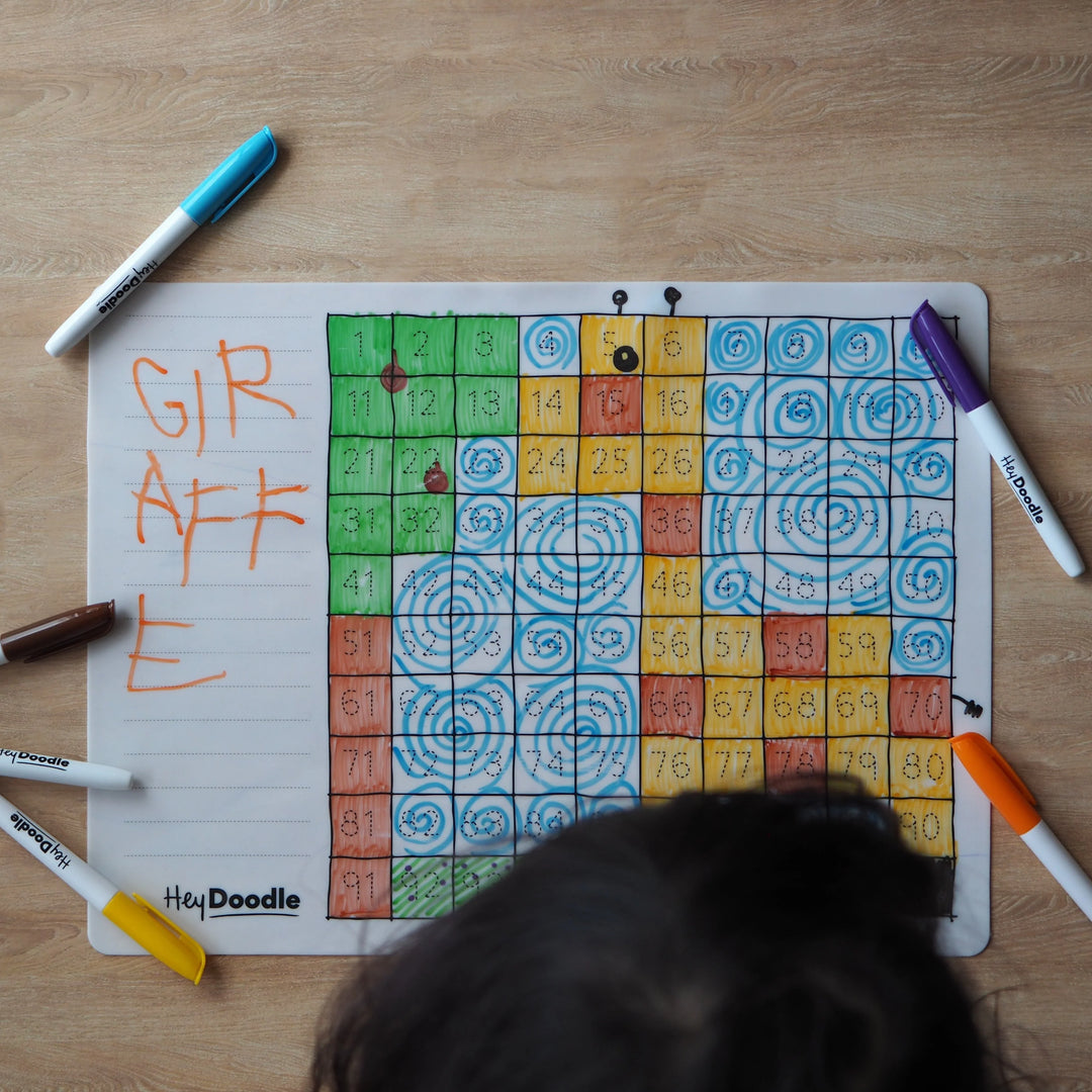 Reusable Colour-in Placemat 100 Squares