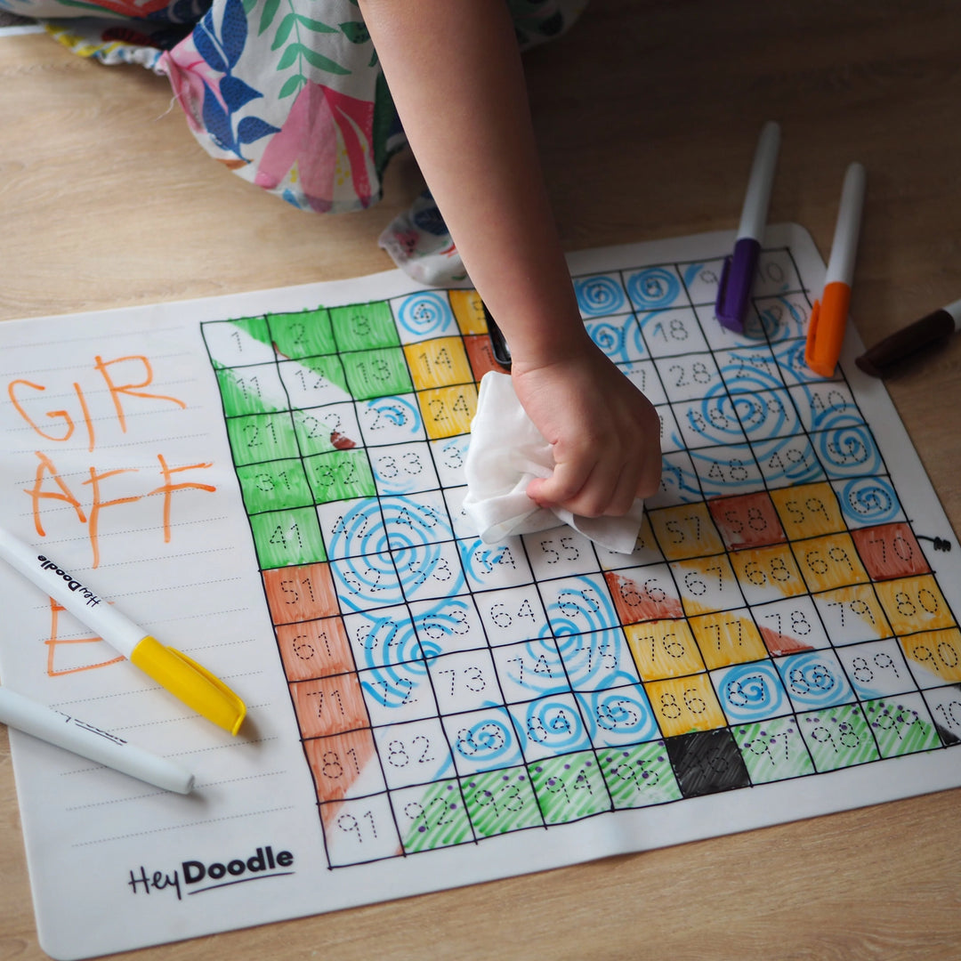 Reusable Colour-in Placemat 100 Squares