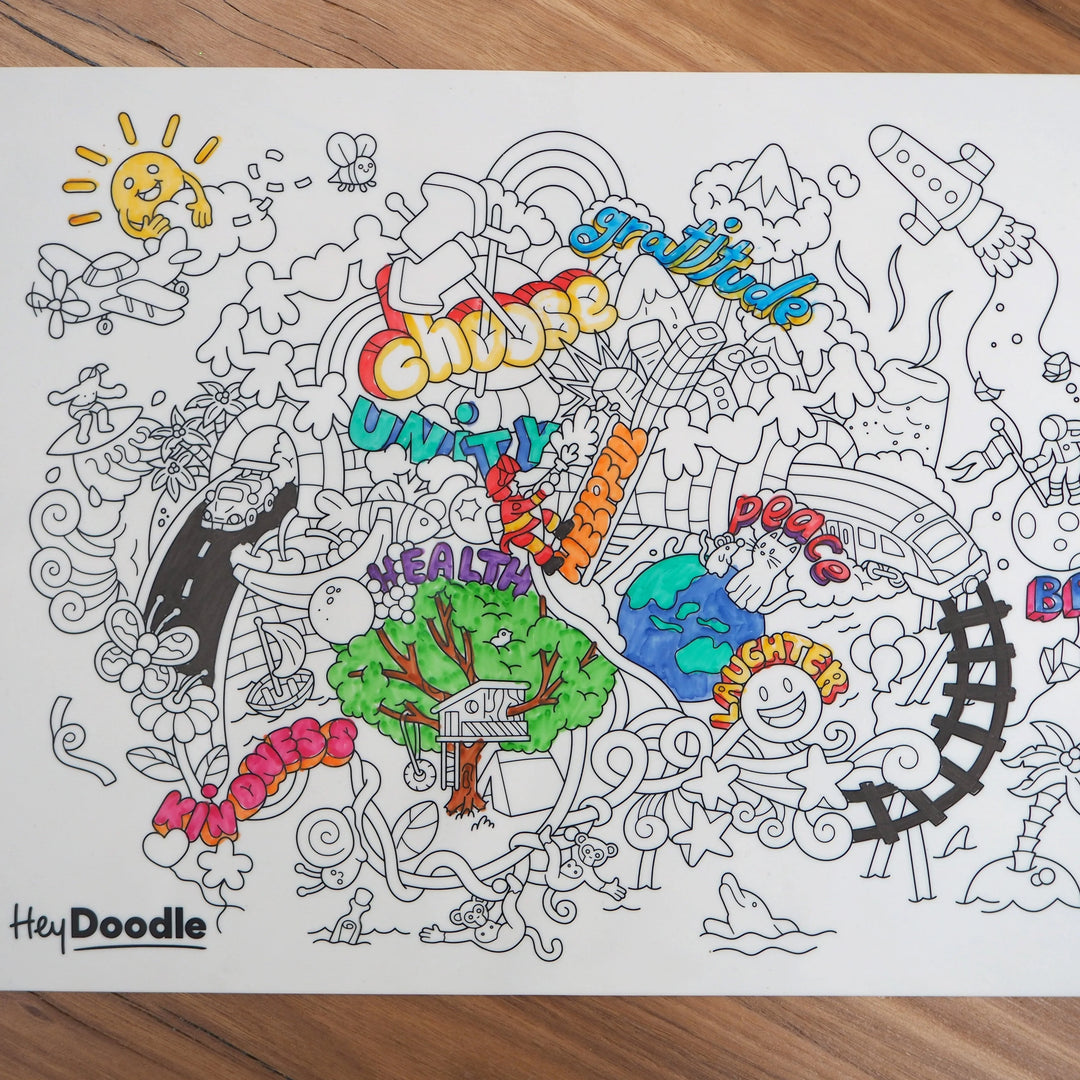 Reusable Colour-in Placemat Brighter Days