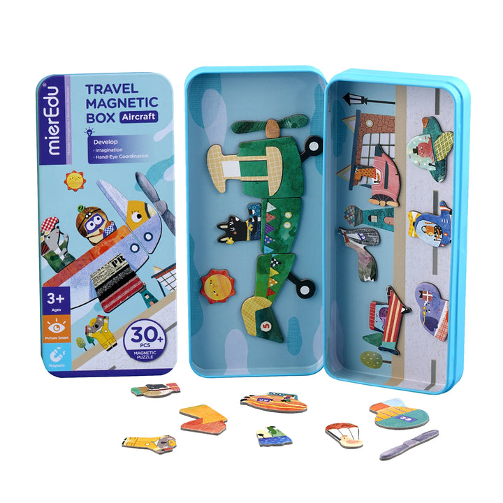 Magnetic Puzzle Tin - Aircraft