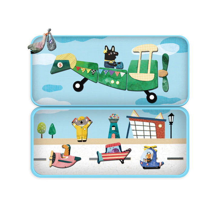 Magnetic Puzzle Tin - Aircraft