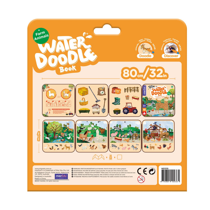 Magic Water Doodle Book - Farm Animals