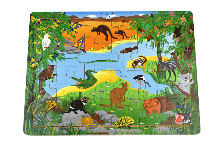 Australian Animals and Names Jigsaw Puzzle
