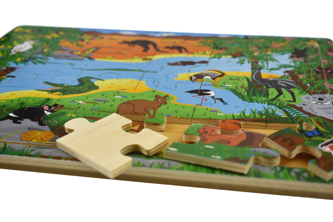 Australian Animals and Names Jigsaw Puzzle