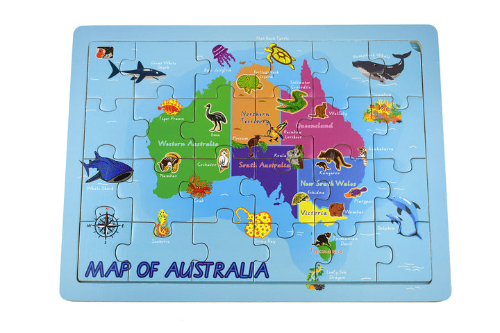 Jigsaw Puzzle - Australian Map