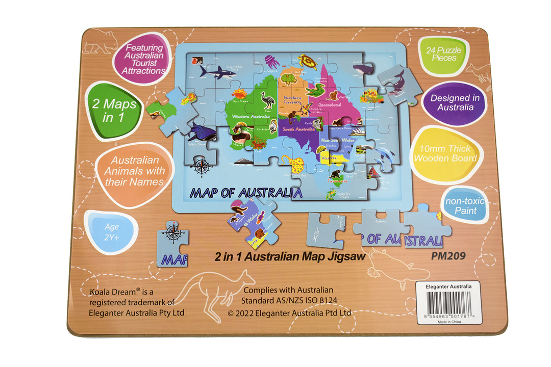 Jigsaw Puzzle - Australian Map
