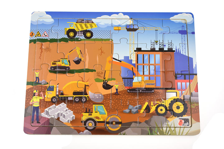 Construction Site Jigsaw Puzzle 24 Pcs