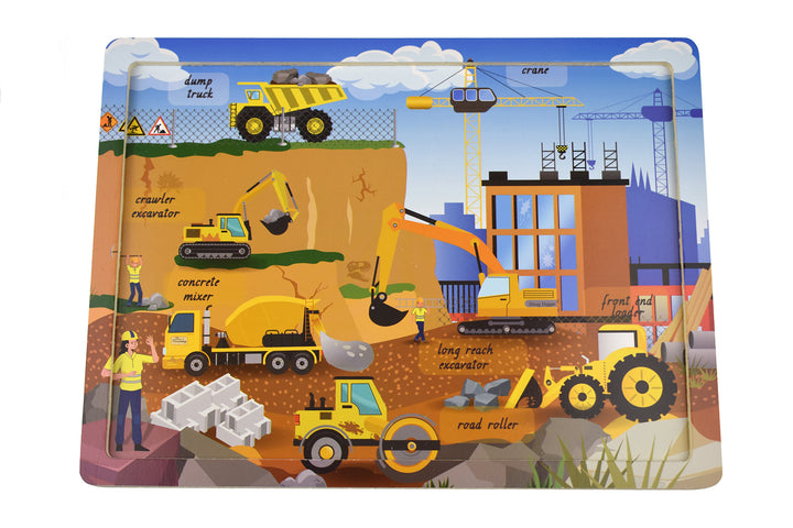 Construction Site Jigsaw Puzzle 24 Pcs