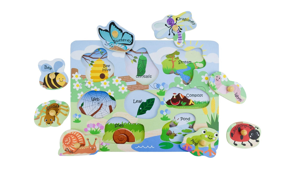 Peg Puzzle - Insects and Their Homes