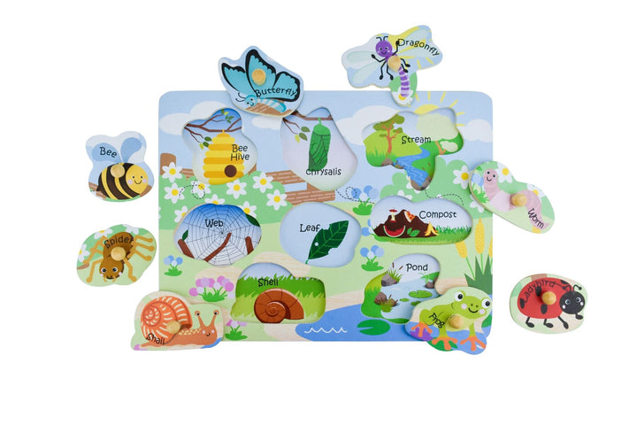 Peg Puzzle - Insects and Their Homes