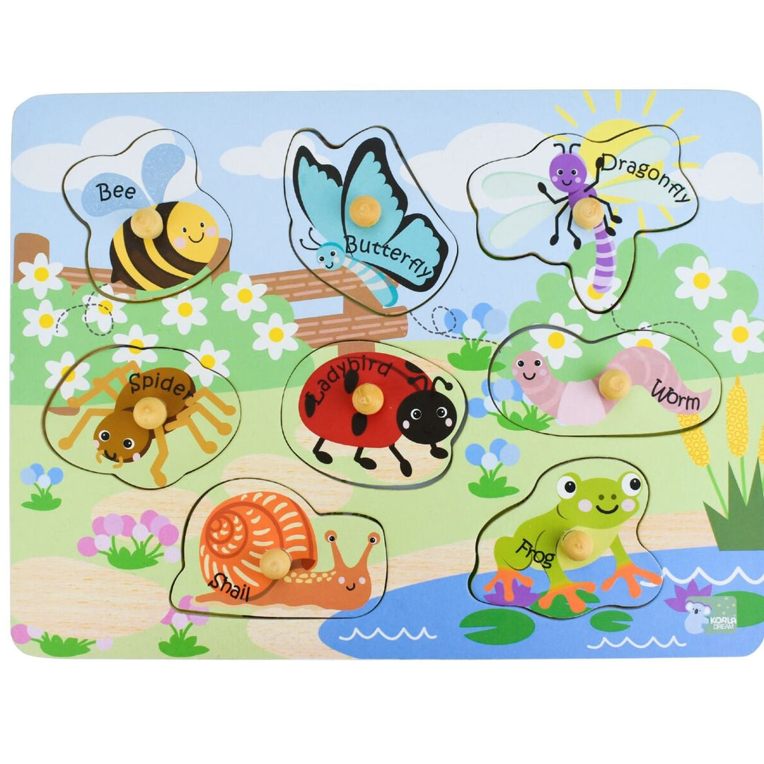 Peg Puzzle - Insects and Their Homes