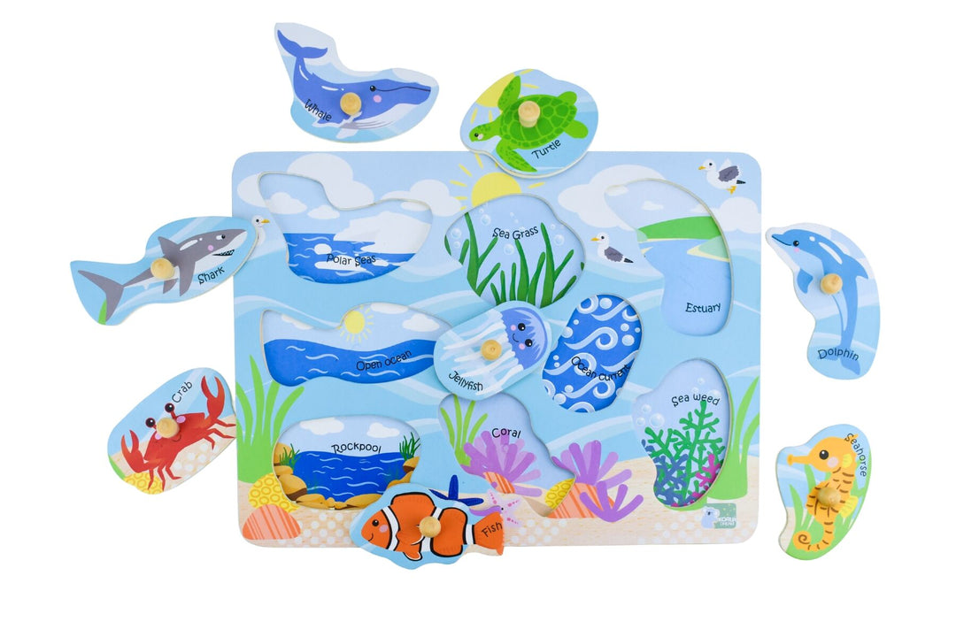 Peg Puzzle - Sea Animals their Habitat