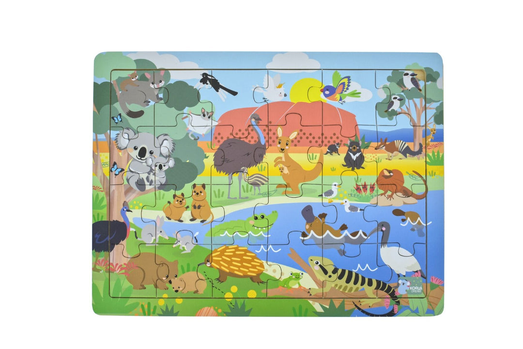 Jigsaw Puzzle - Aussie Animals and Their Names