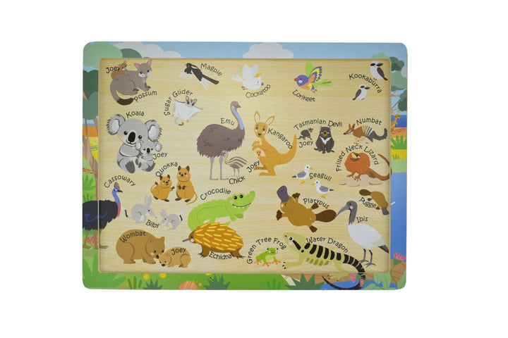 Jigsaw Puzzle - Aussie Animals and Their Names
