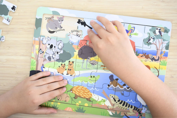 Jigsaw Puzzle - Aussie Animals and Their Names