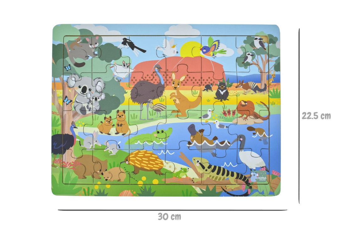 Jigsaw Puzzle - Aussie Animals and Their Names