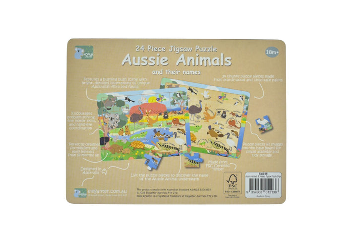 Jigsaw Puzzle - Aussie Animals and Their Names
