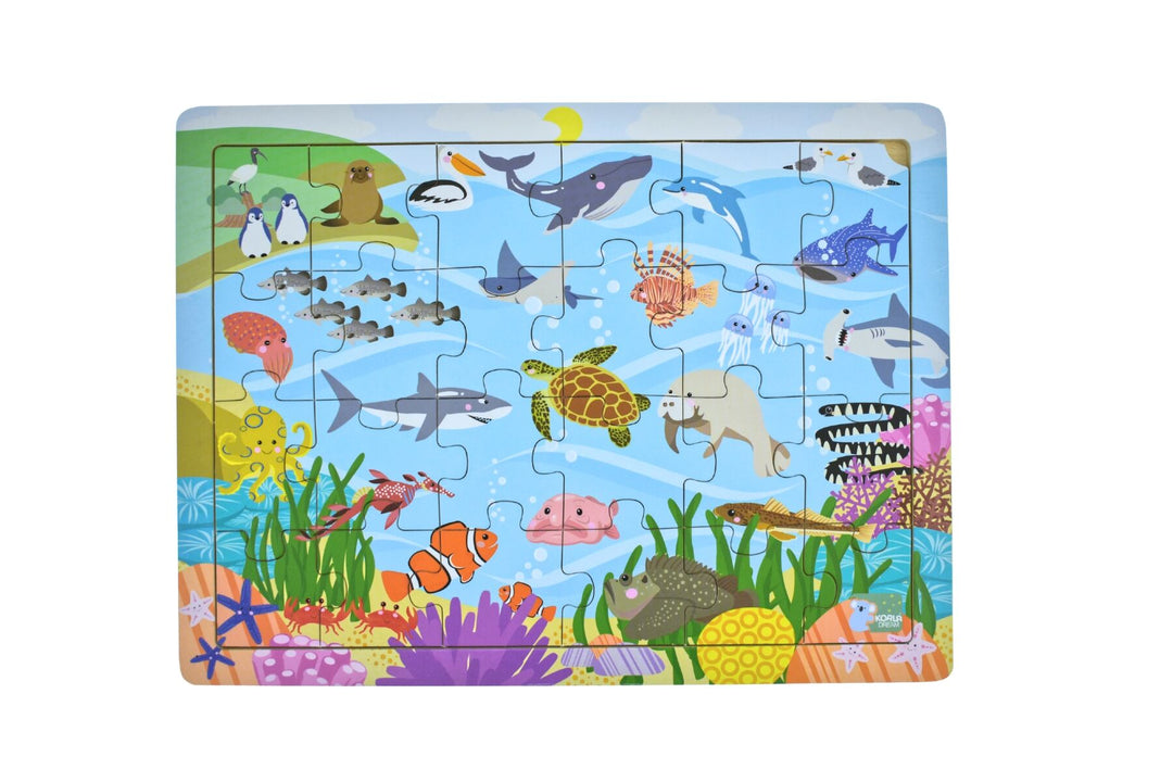 Jigsaw Puzzle - Aussie Sea Animals and Their Names