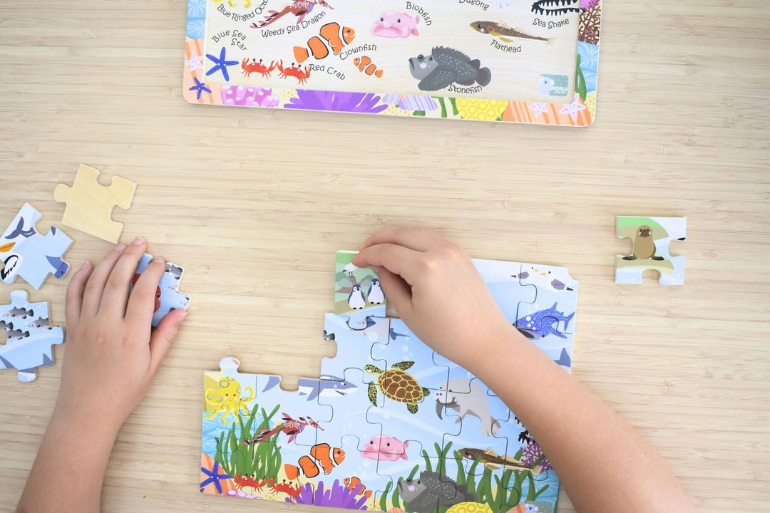 Jigsaw Puzzle - Aussie Sea Animals and Their Names
