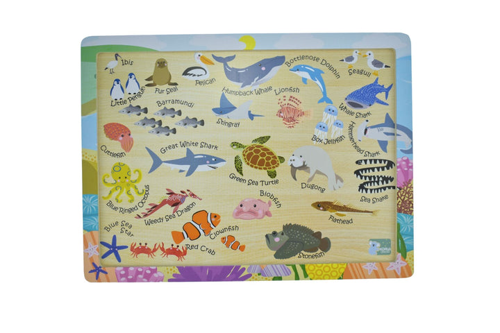 Jigsaw Puzzle - Aussie Sea Animals and Their Names