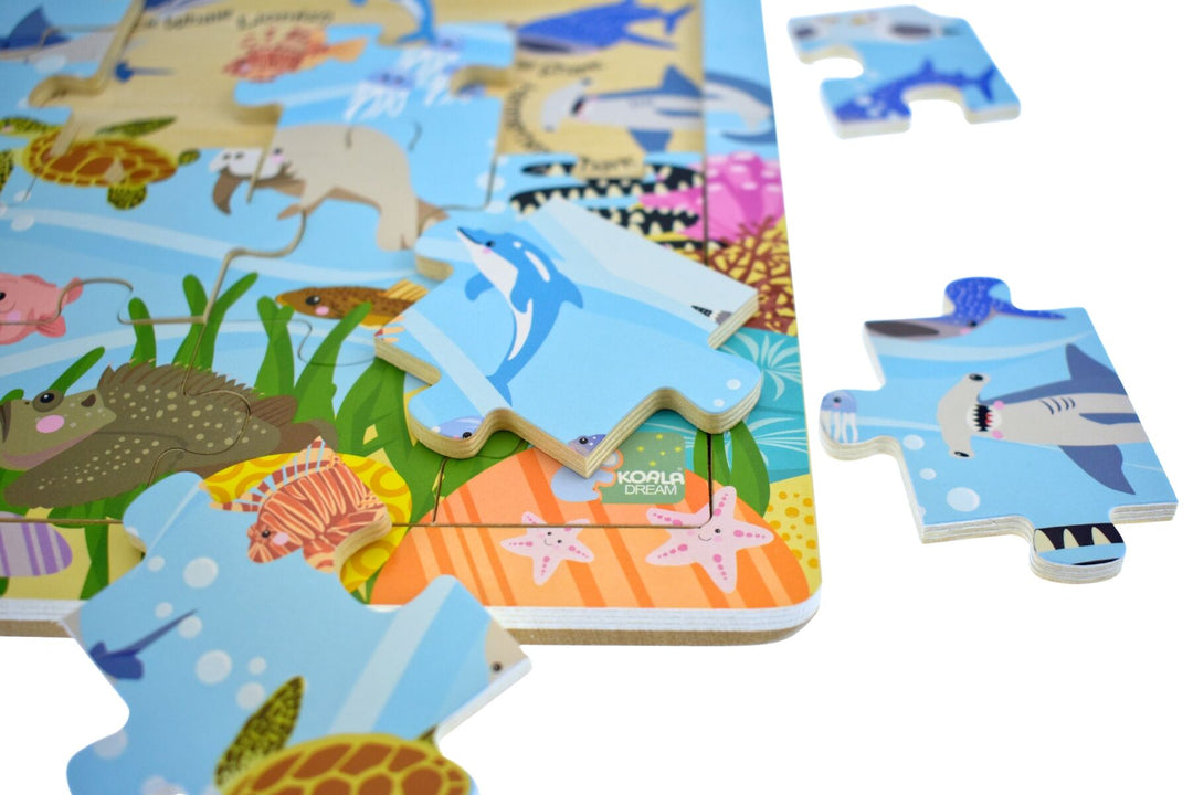 Jigsaw Puzzle - Aussie Sea Animals and Their Names