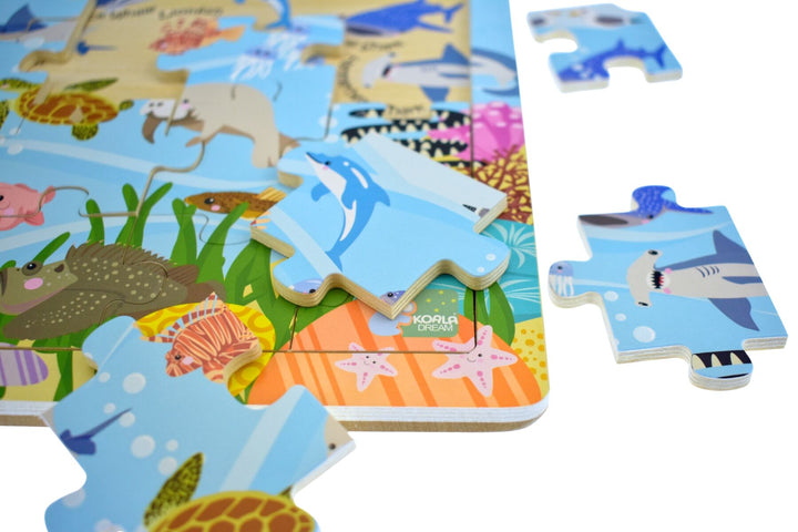Jigsaw Puzzle - Aussie Sea Animals and Their Names